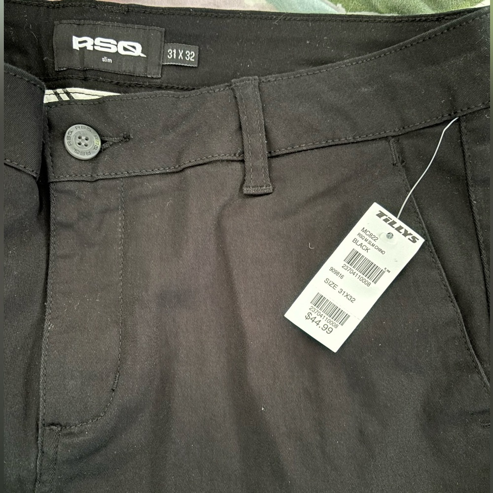 Tillys RSQ twill pants slim cut w30x32 NWT